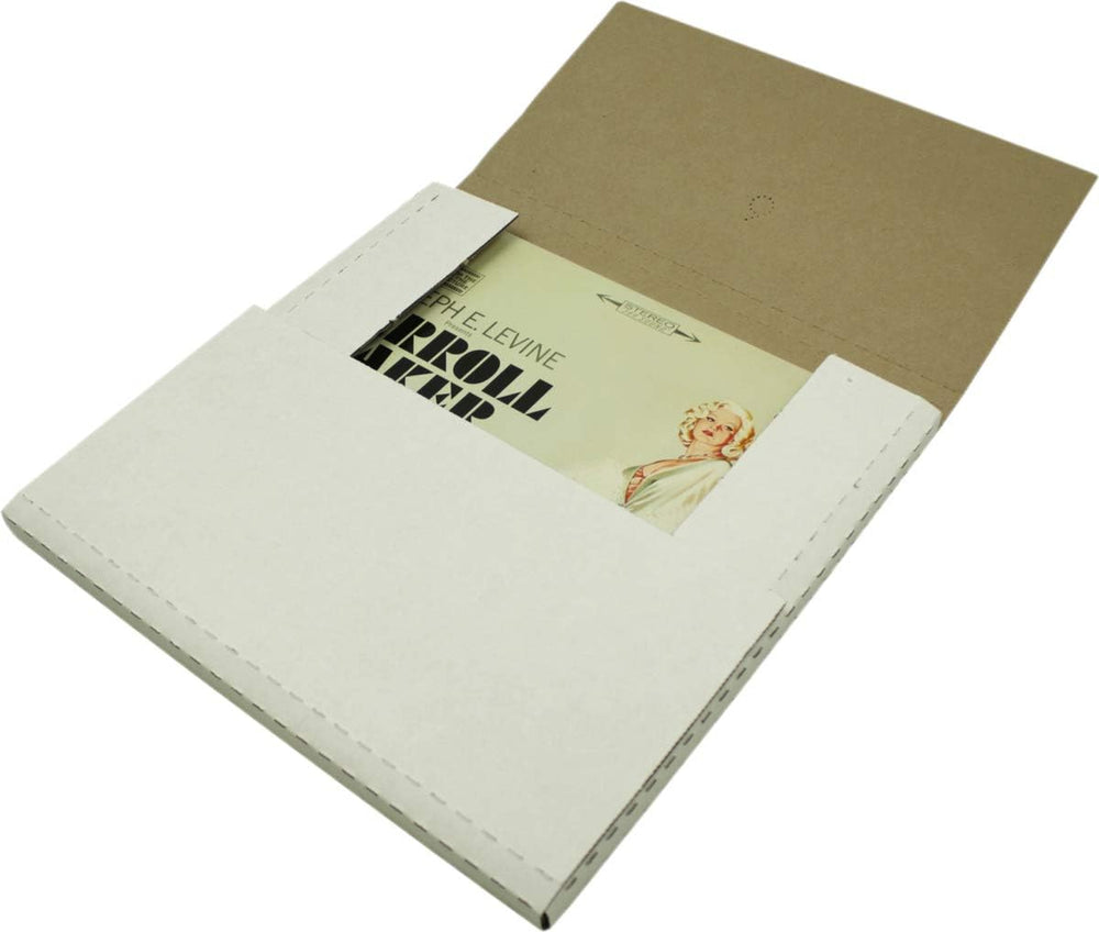 (25) White Vinyl Record LP Shipping Mailer Boxes - Holds 1 to 3 12" Reco...