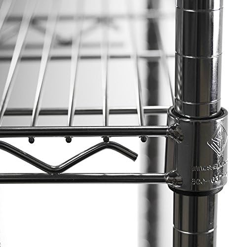 Shelving Inc. 24" d x 24" w x 84" h Chrome Wire Shelving w/ 5 ...