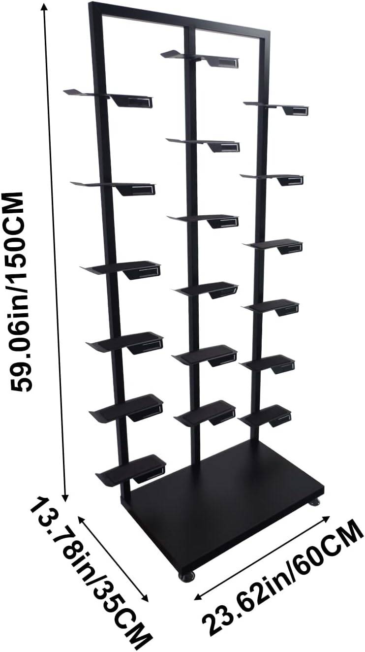 lesolar Commercial Clothing Store Shoe Rack, Holds 18 Shoes