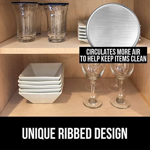 Gorilla Grip Ribbed Drawer Liner and Smooth Shelf Liner, Ribbed Liner Size 12...