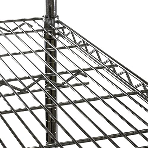 Shelving Inc. 24" d x 24" w Chrome Wire Shelving with 2 Tier Shelves