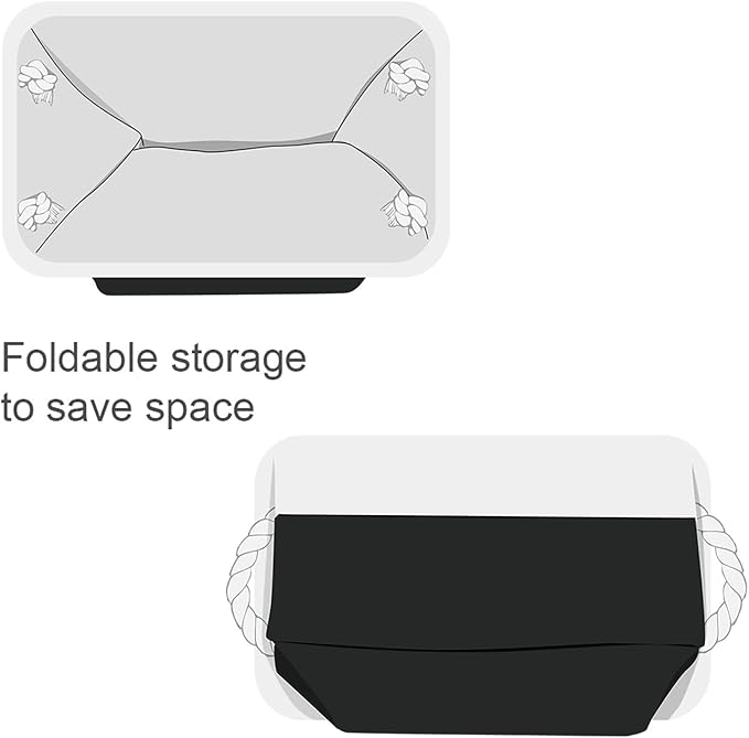 TheWarmHome Storage Bins for Shelves (6 Pack)