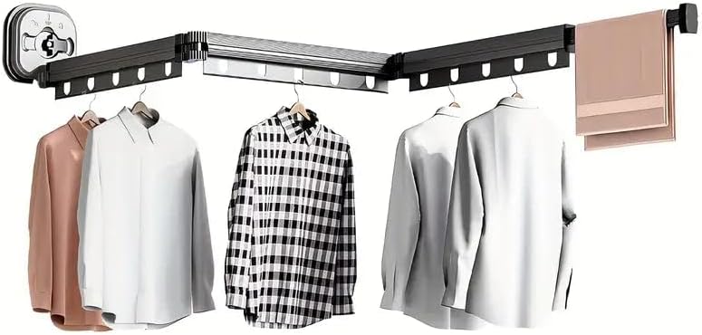 KITCHEN MOVE PYTHON 125cm XXL Aluminium Clothes Airer Wall Mounted Clothes Ai...