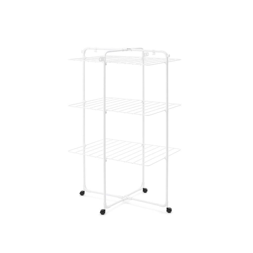 Brabantia HangOn Tower Clothes Drying Rack with Wheels | 76ft (23m) | White |...