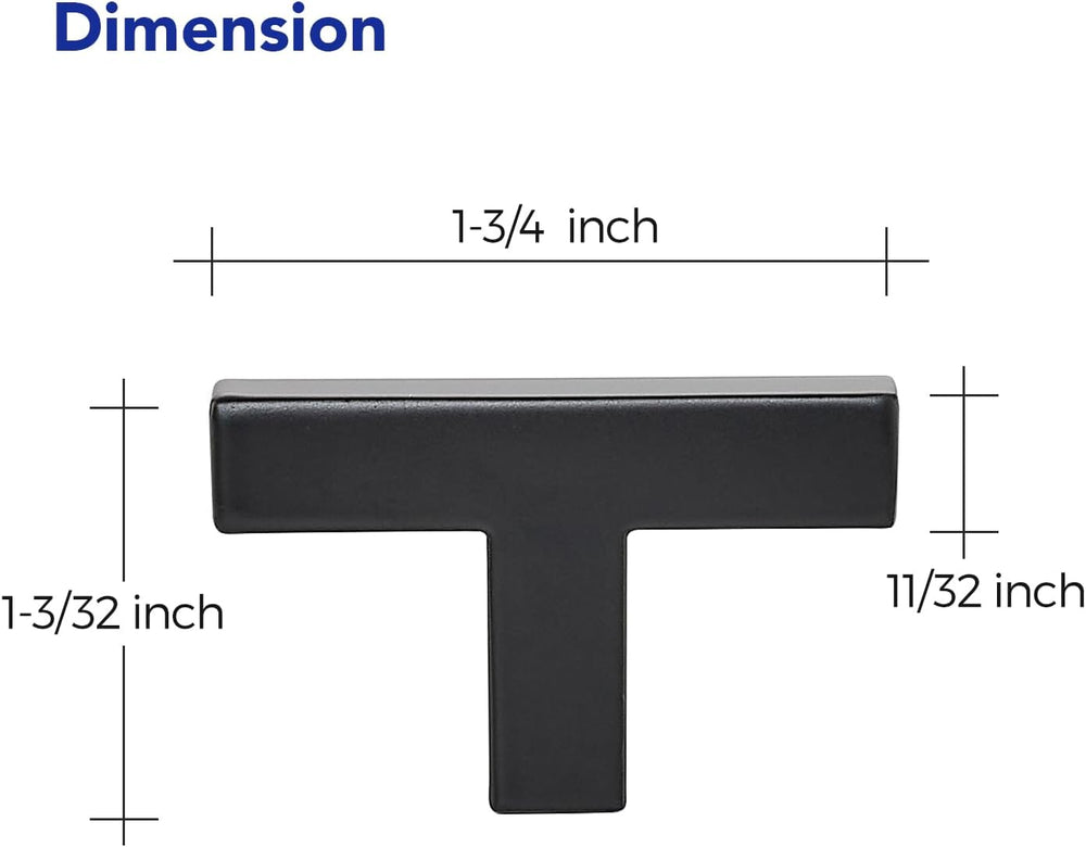 Ravinte Matte Black Cabinet Handles Solid Cabinet Pulls Single Hole 25 Pack