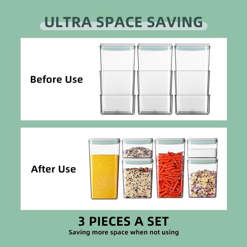 Ankou Airtight Food Storage Container Sets with Lids 6Pcs Pop Containers for ...