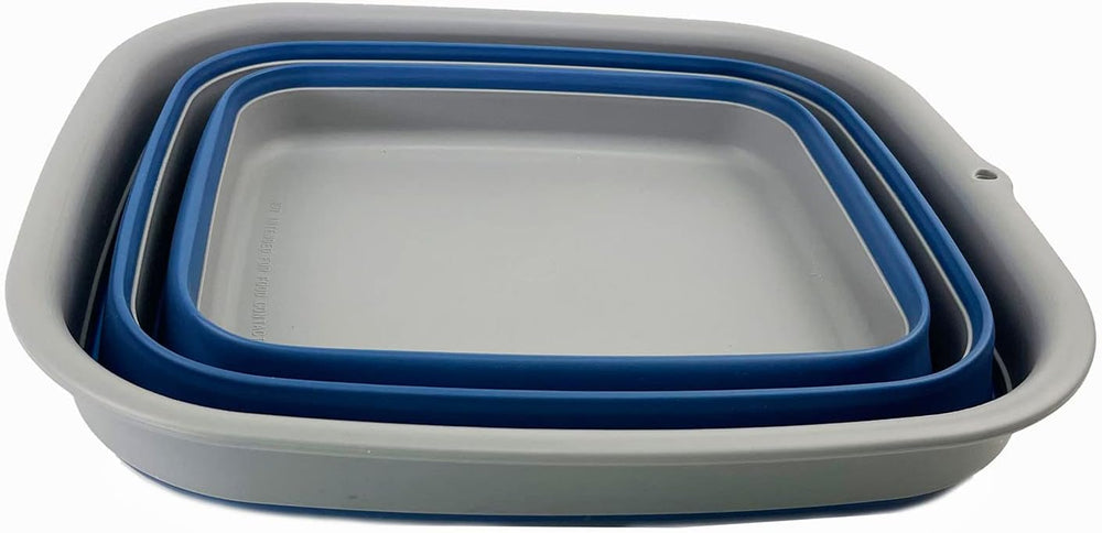 SAMMART 15L (3.9 gallons) Collapsible Plastic Washing Tub - Foldable Washtub ...