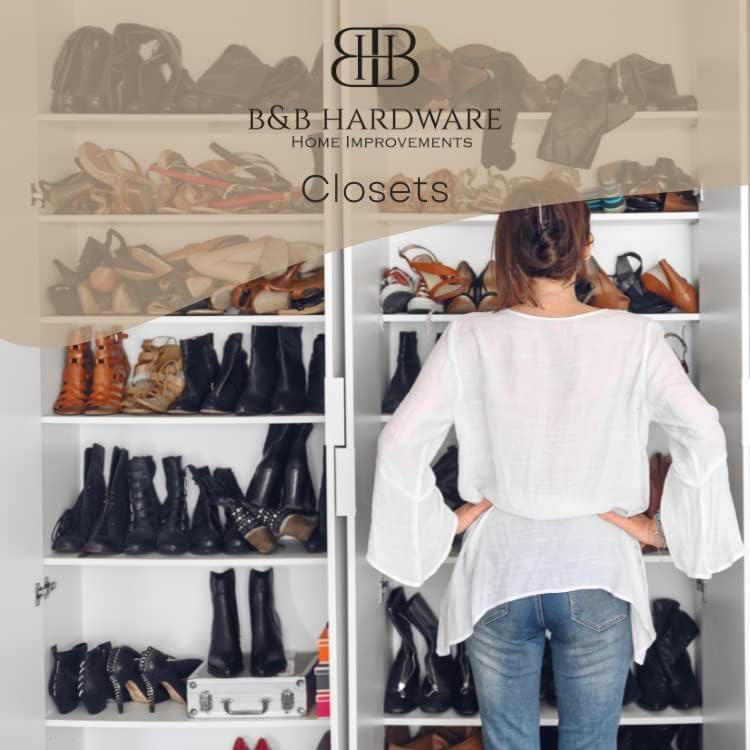 B&B HARDWARE Cabinet Shelves - Melamine 1/2'' Thick - Custom Orga...