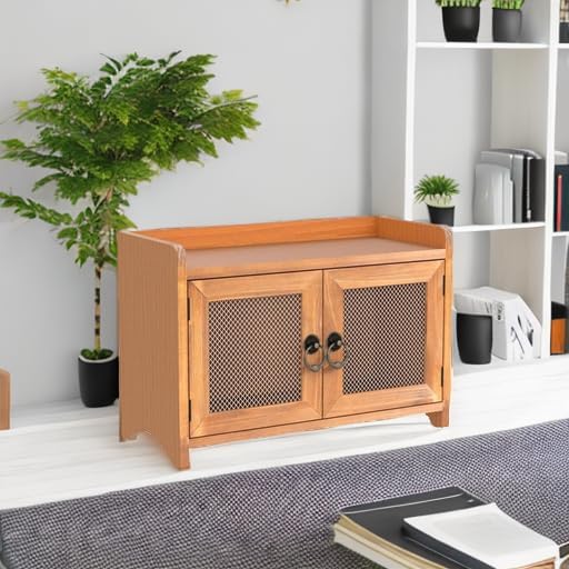 COLLECTIVE HOME - Storage Cabinet, Mini Countertop Cabinet, Wood Organizer fo...