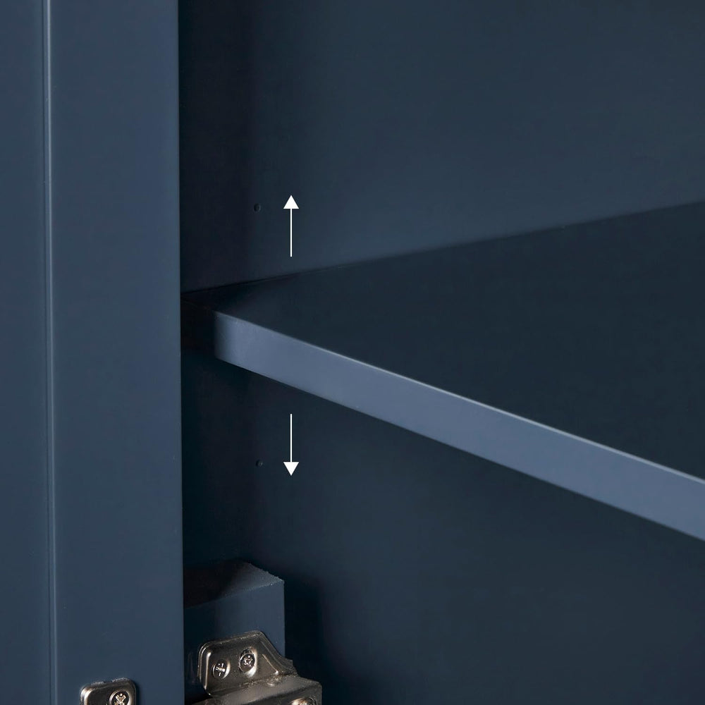 ARIEL Hepburn Bathroom Storage Cabinet - Solid Hevea Wood, Fully Assembled fo...