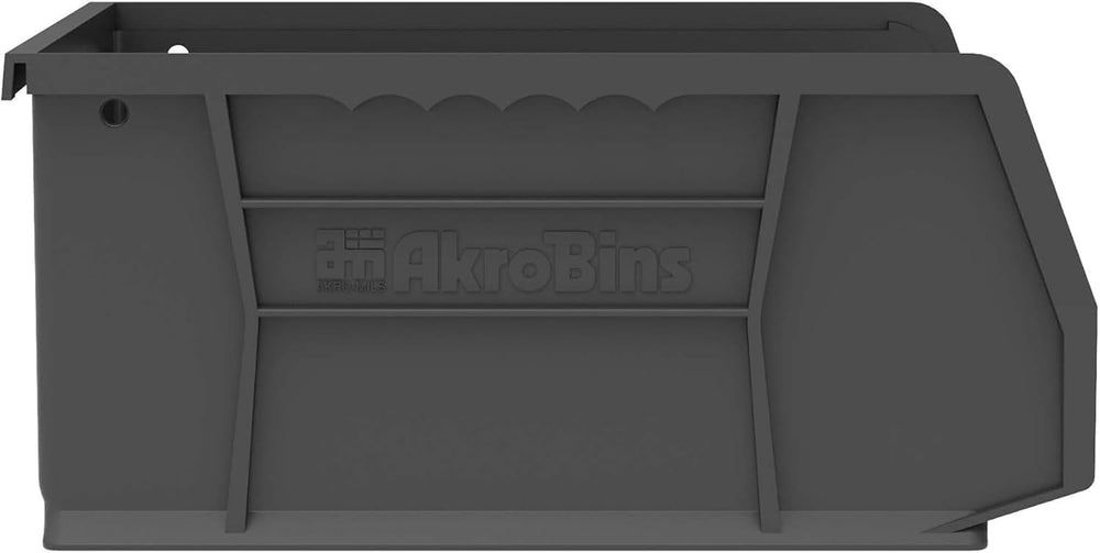 Akro-Mils 30235 AkroBins Plastic Storage Bins, 11"x11"x5", Bla...