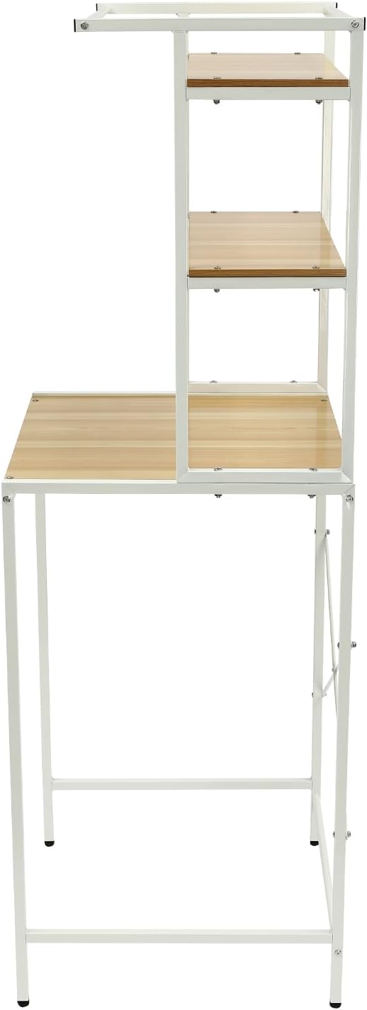3 Tier Over Washer and Dryer Storage Rack, Height Adjustable Laundry Room She...