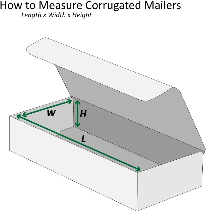 Boxes Fast BFM842 Corrugated Cardboard Mailers, 8 x 4 x 2 Inches, Tuck Top On...