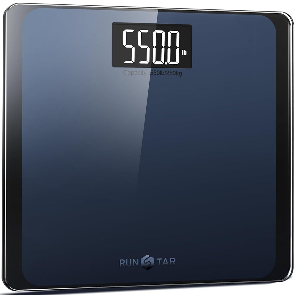 RunStar 550lb Bathroom Digital Scale for Body Weight with Ultra-Wide Platform...