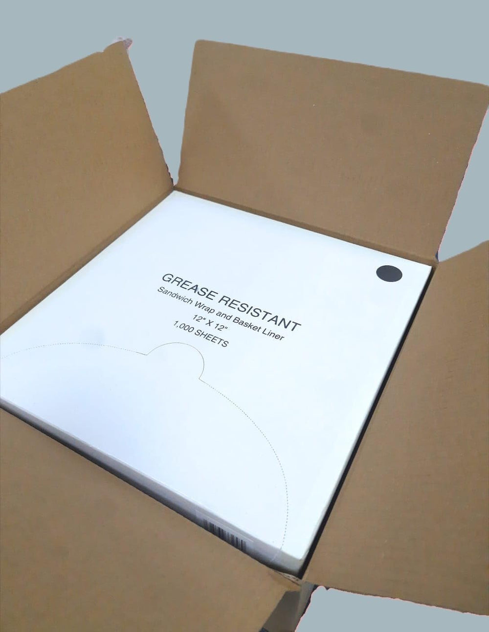 Grease Resistant Sandwich Wrap and Basket Liner, 12" x 12", Pack of...