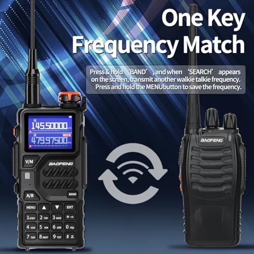 BAOFENG K5PLUS Radio Ham Radio 10W Rechargeable Walkie Talkies Long Range UV3...