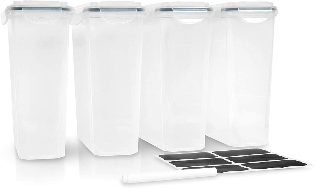 Cereal Containers Storage Set Large (6 Pack) Airtight Food Storage Containers...