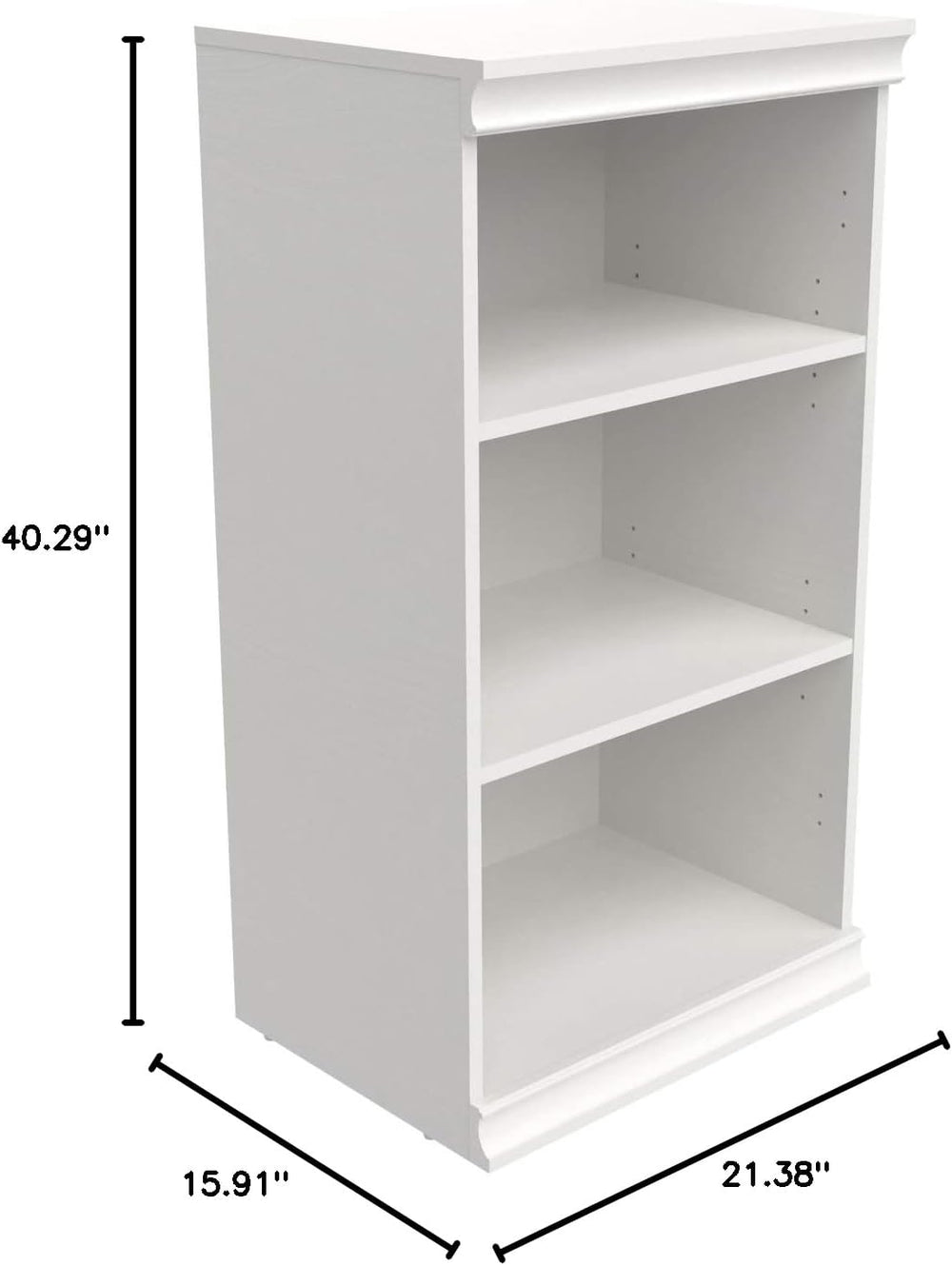 ClosetMaid Modular Storage Shelf Unit with 3 Shelves, White