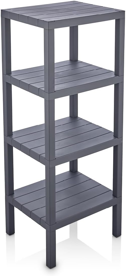 Honey-Can-Do Grey 4-Tier Storage Shelf