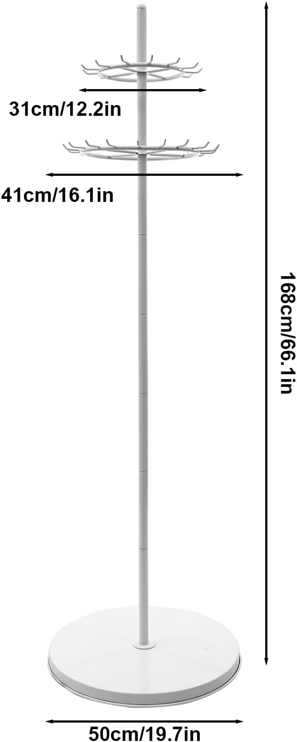 Floor Standing Belt Display Rack , 66in Height Display Stands for Belts