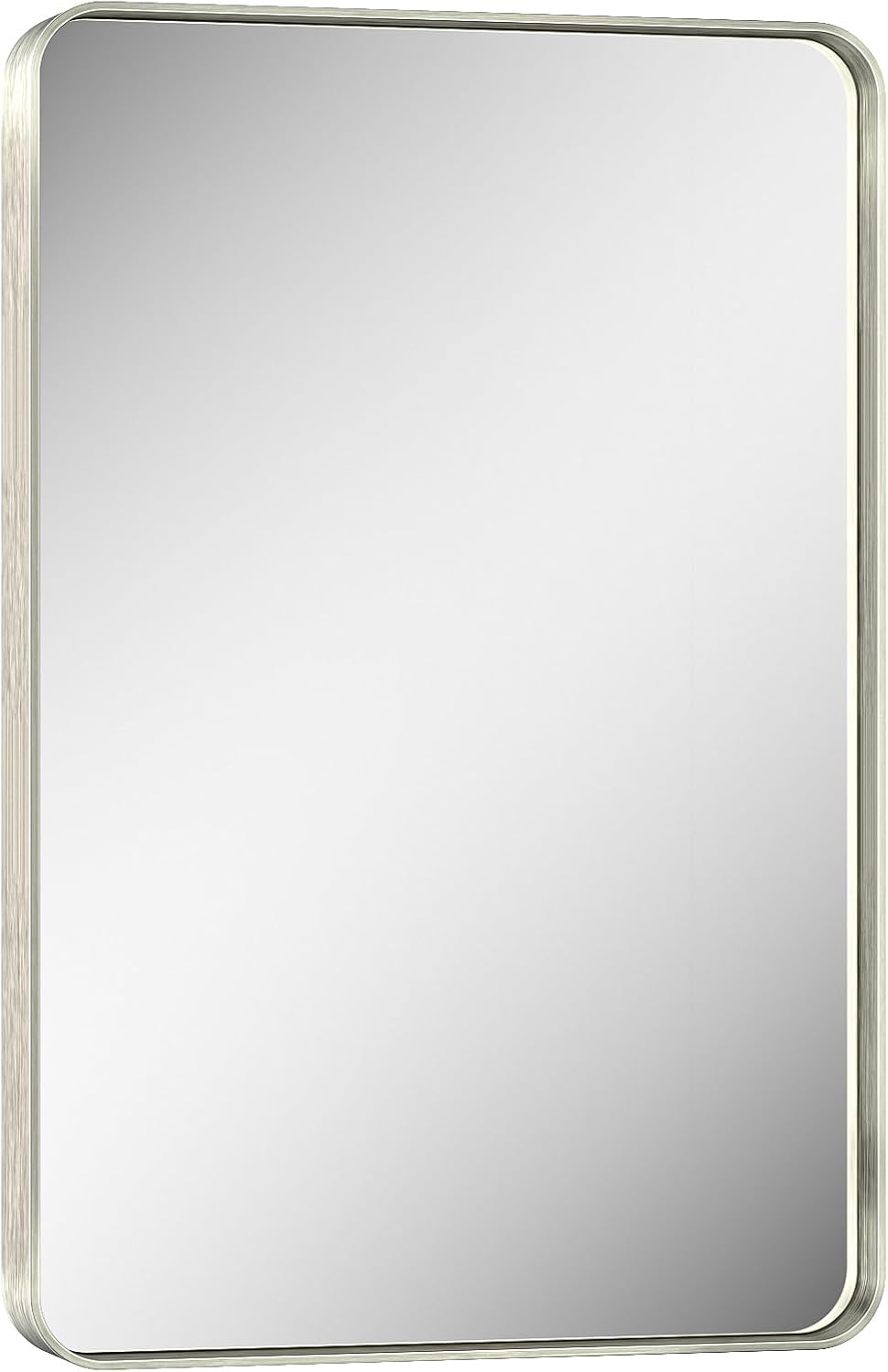 Keonjinn 20 x 30 Inch Brushed Nickel Bathroom Mirrors for over Sink