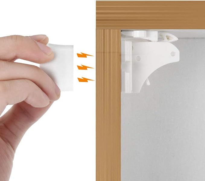 Vmaisi Adhesive Magnetic Locks for Cabinets & Drawers