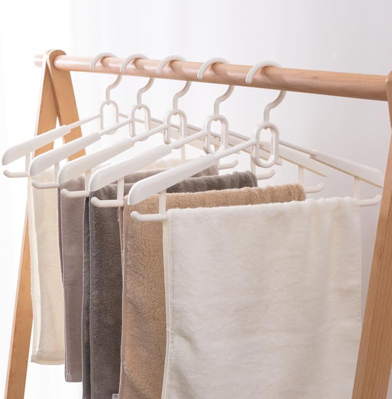 16 Pack Adjustable Clothes Hangers, Heavy Duty Plastic Hangers with Non-Slip ...