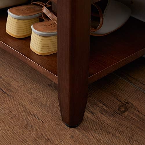 XKZG Shoe Rack Bench Wooden Shoe Storage Bench Entryway Bench, Brown, 47.2"