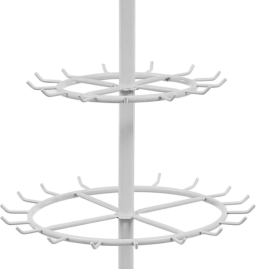Floor Standing Belt Display Rack , 66in Height Display Stands for Belts