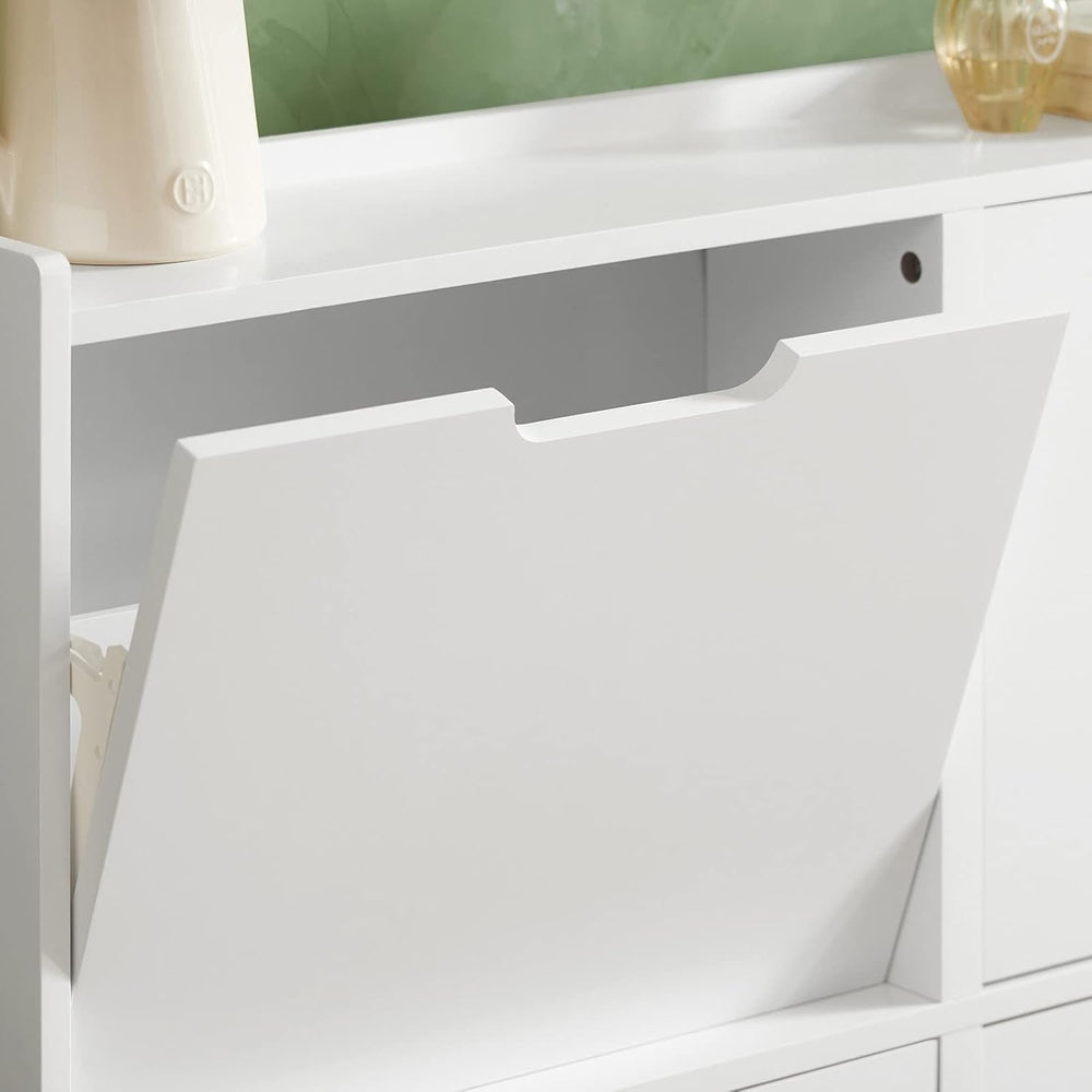 Haotian Ultra Thin Shoe Cabinet with 4 Flip-Drawers