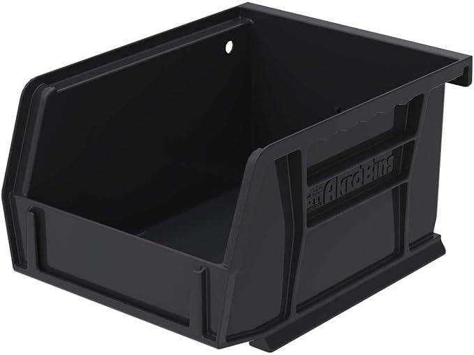 Akro-Mils 30210 AkroBins Plastic Storage Bins, Space-Saving Stackable Bins (2...