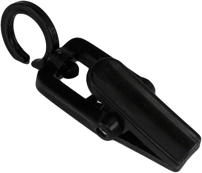 Prolinemax 100 PCS Black Plastic Swivel Laundry Hook/Clips Clothes Pin Displa...