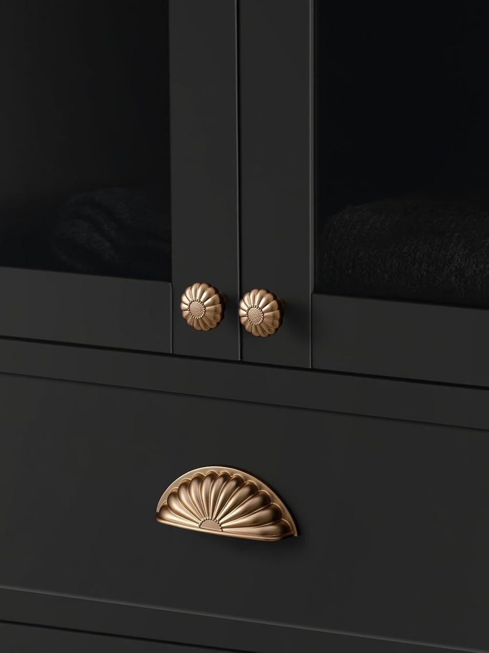Champagne Bronze Cabinet Cup Pulls 3" Hole Center 10 Pack Drawer Pulls K...