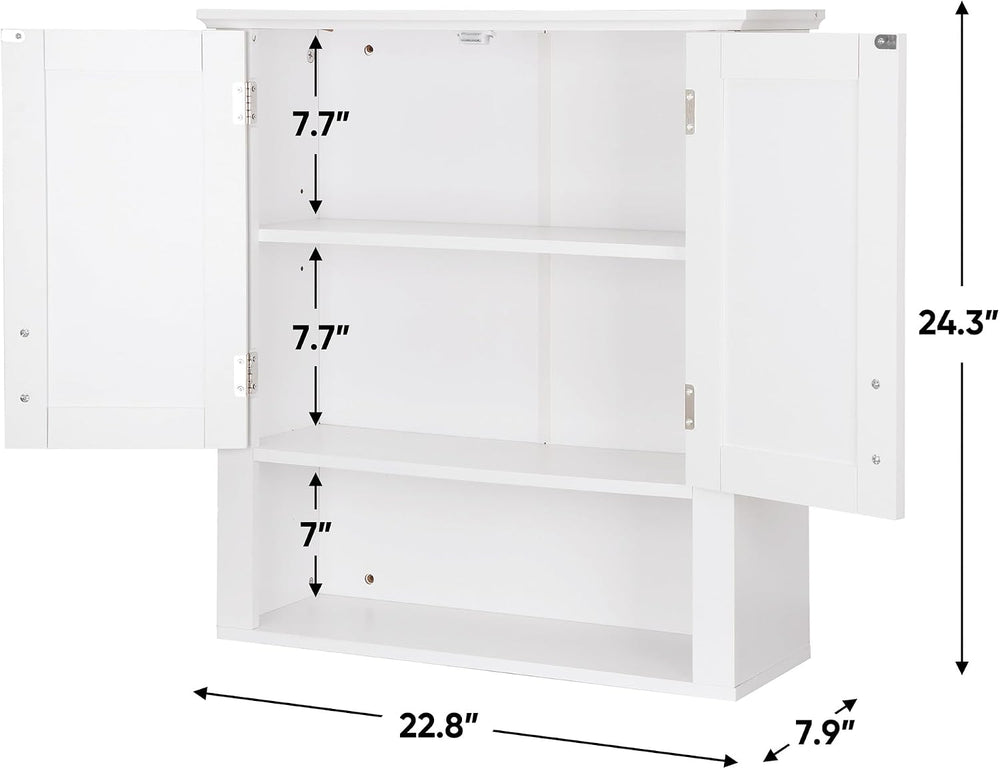 SUPER DEAL Bathroom Wall Cabinet Over The Toilet, Wall Mount Storage Medicine...