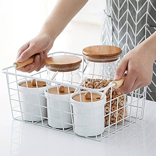 Kitchen Wire Baskets Farmhouse Decor Metal Food Storage Organizer, Household ...