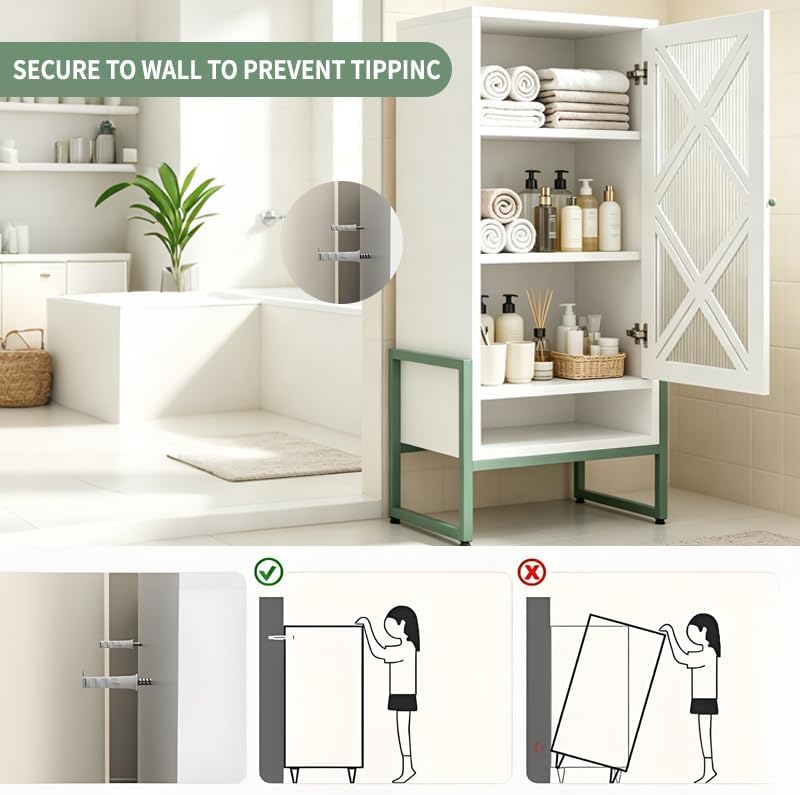 Outdoor Metal Storage Cabinet (W17.98 × D13.8 × H42.5)