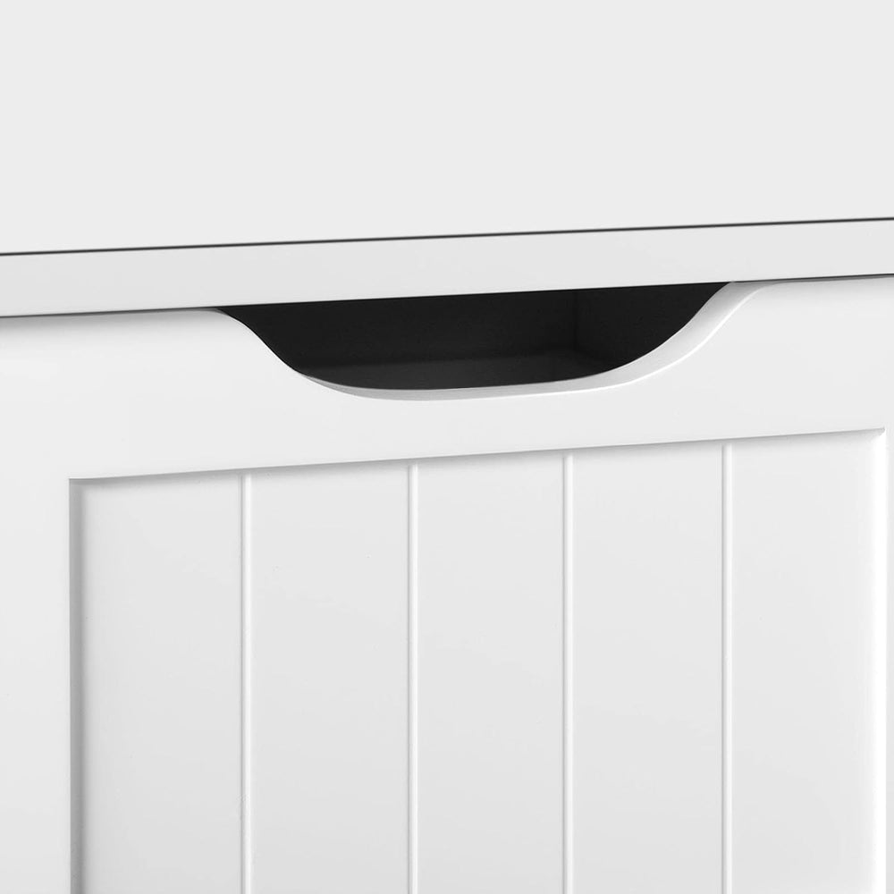 Topeakmart Freestanding Bathroom Storage Cabinet, 4 Drawers & 2 Doors White