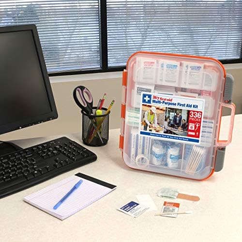 24/7 First Aid OSHA Compliant First aid Kit, All-Purpose 100-Person Emergency...