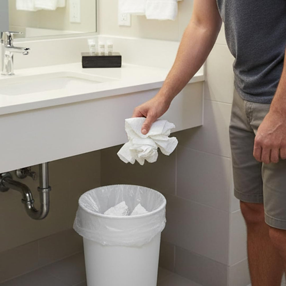 TYPLASTICS 7-10 Gallon Trash Can Liners - Wholesale 1000 Count Trash Bags