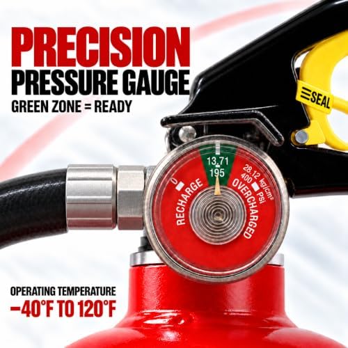 5 lb ABC Dry Chemical Fire Extinguishers 1-Pack for Home & Car