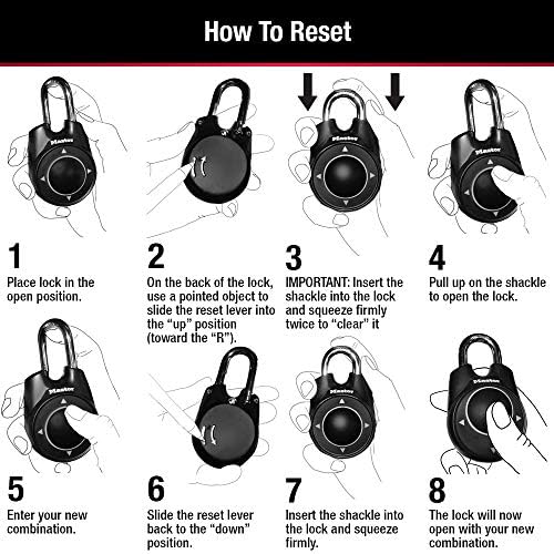 Master Lock Directional Combination Lock, Set Your Own Directional Lock, Comb...