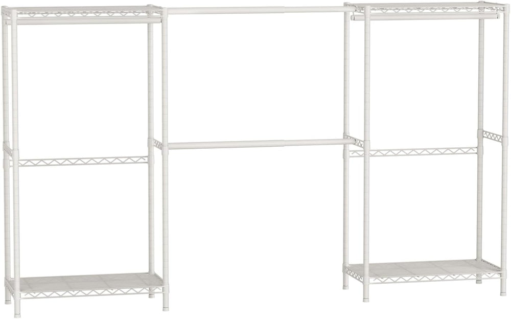 SINGAYE Heavy Duty Portable Closet Metal Clothes Racks Wardrobe with Shelf