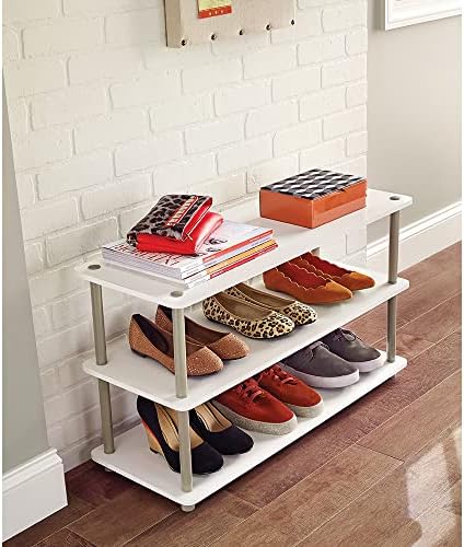 ClosetMaid 3-Tier Shelf Organizer Unit for Shoes, Accessories, Hats, Purses, ...