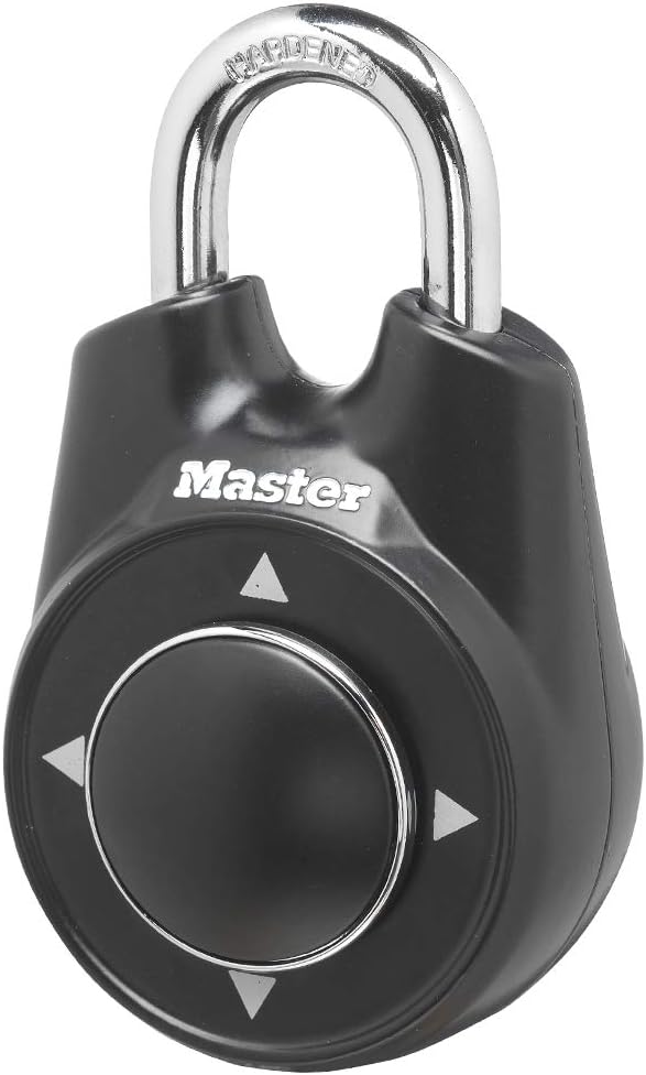Master Lock 1500iD Set Your Own Directional Combination Padlock, Black