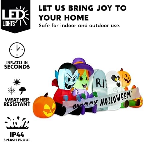 Joiedomi 8 FT Long Inflatable Halloween Decor Outdoor, Halloween Blow Up Deco...