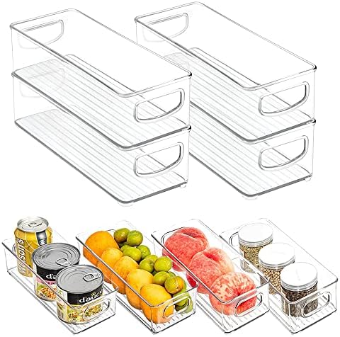 mDesign Plastic Long Stackable Storage Organizer Container, Organization Bin ...