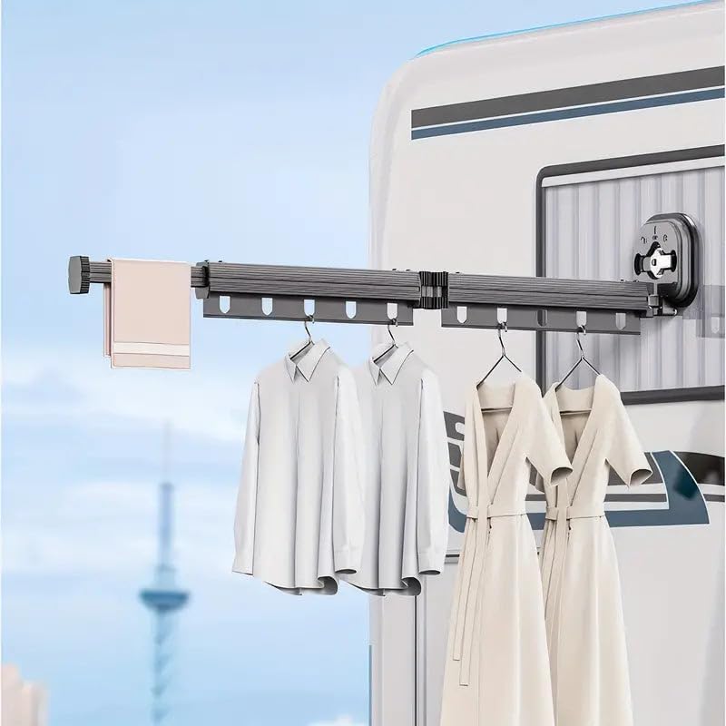 KITCHEN MOVE PYTHON 125cm XXL Aluminium Clothes Airer Wall Mounted Clothes Ai...