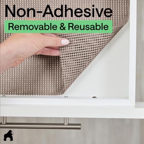 GORILLA GRIP powerGRIP Drawer Shelf and Cabinet Liner, 24"x20', Beige