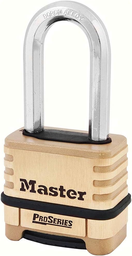 Master Lock 1175DLH 2-1/4in (57mm) Wide ProSeries Brass Resettable Combinatio...