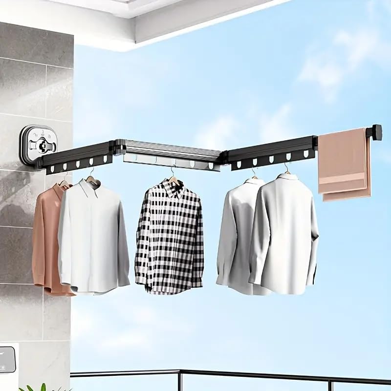 KITCHEN MOVE PYTHON 125cm XXL Aluminium Clothes Airer Wall Mounted Clothes Ai...